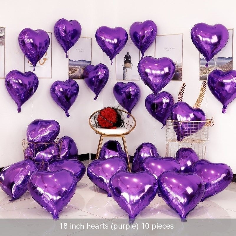 Heart-shaped Aluminum Balloon 520 Wedding Room Decoration Birthday Party, Balloons, Heart Balloons, valentines day, shop valentine's day deals, valentines, valentine's day gifts, valentine day, valentines day gifts, valentines day decor, Decognomes,  valentine decoration, valentines day decoratio, valentine decor, valentines decor, valentines decorations