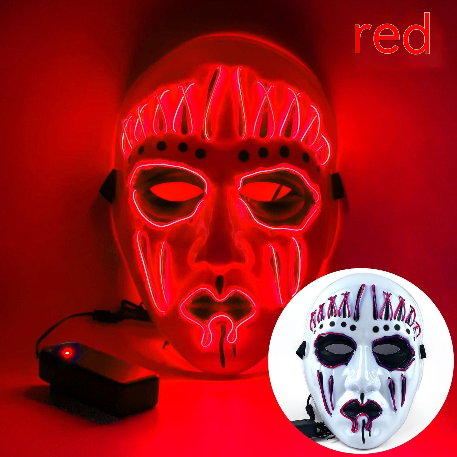 EL Cold Light Mask For Halloween, Funny Glowing Masks, Halloween Horror Mask, Halloween LED Full Mask, Skull LED Mask, Animal Mask, Costumes Props Mask, Halloween Masks For Sale, Halloween Masks Near Me, Halloween Mask Micheal Myers, Halloween Mask Store.