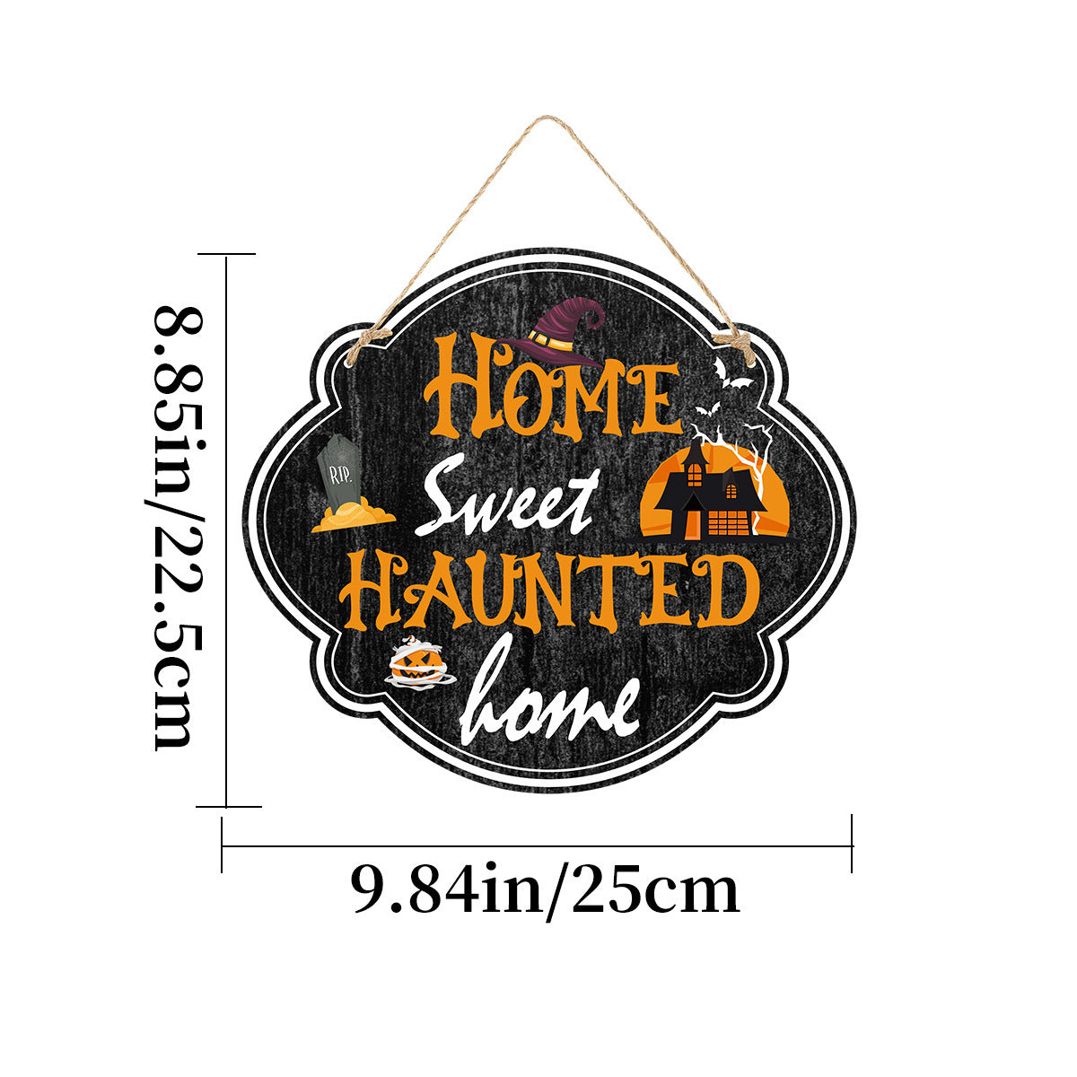 Imitation Wooden Doorplate Ghost Festival Haunted House Horror Atmosphere Decoration Pumpkin lanterns, Jack o Lanterns, Halloween Lights, Halloween Decoration Ornaments, Halloween inflatables, carved pumpkins, Halloween wreaths, Halloween Candles.