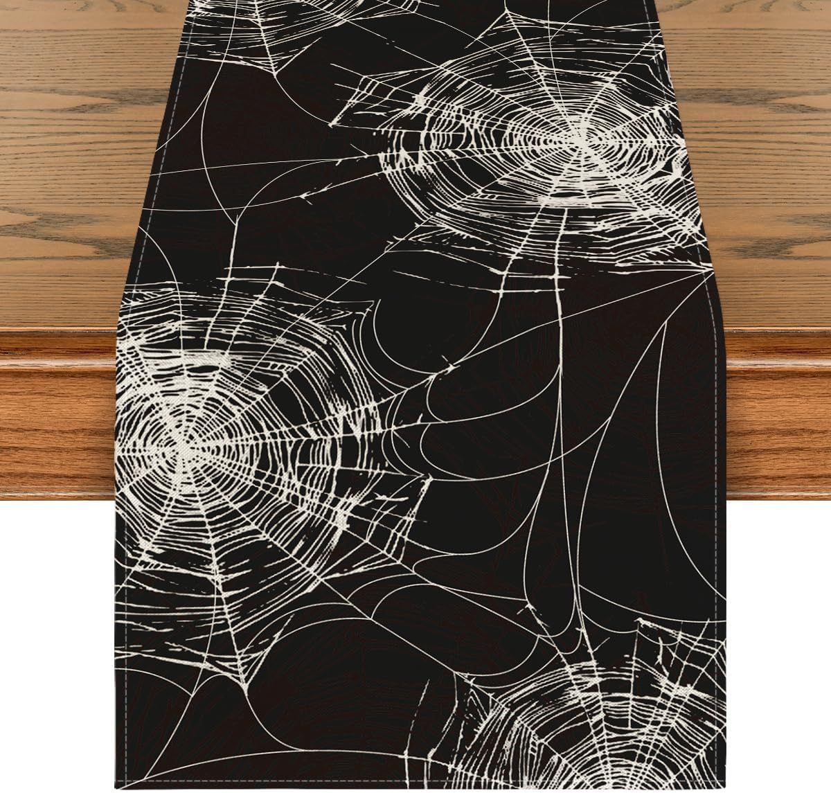 Halloween Skull Pumpkin Ghost Spider Kitchen Table Runner Indoor Outdoor Family Party