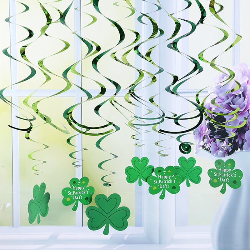 Irish Decoration St Patrick's Day Theme Party Spiral Hanging Ornament, st patricks day decorations, st patricks day decor, st patrick's day decorations, st patrick day decorations, Irish Décor, irish ornaments, Decognomes, St. Patrick's Day Party Supplies, St. Patrick's Day Decorations: Shamrock, Irish & Leprechaun