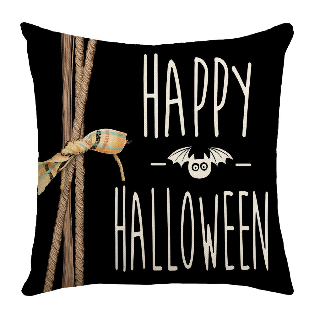 Home Square Ghost Pumpkin Party Decoration Pillow Cover, Pumpkin lanterns, Jack o Lanterns, Halloween Lights, Halloween Decoration Ornaments, Halloween inflatables, carved pumpkins, Halloween wreaths, Halloween Candles.