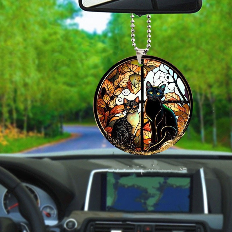 Halloween Disc Acrylic Automobile Hanging Ornament, Pumpkin lanterns, Jack o Lanterns, Halloween Lights, Halloween Decoration Ornaments, Halloween inflatables, carved pumpkins, Halloween wreaths, Halloween Candles.