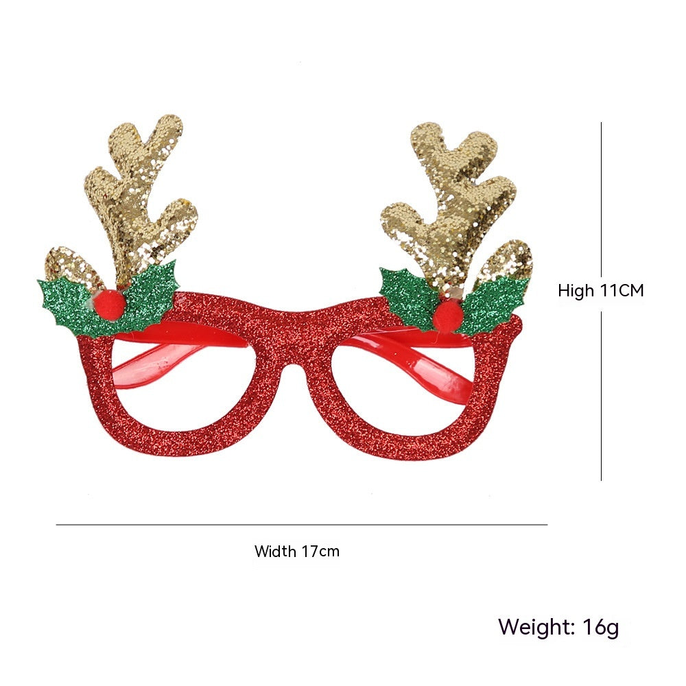 Dance Party Christmas Decorative Glasses Frame
