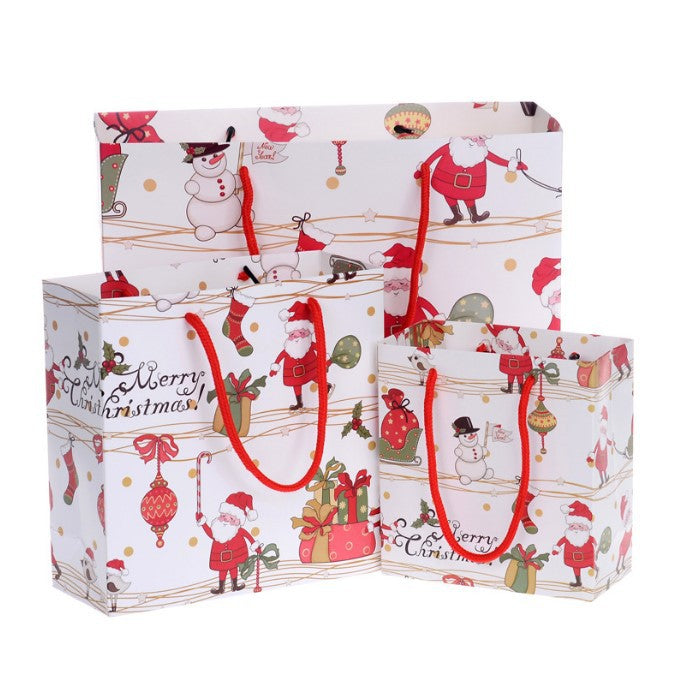 Christmas Fashion Simple Printing Gift Bag, christmas decoration, christmas gift bags