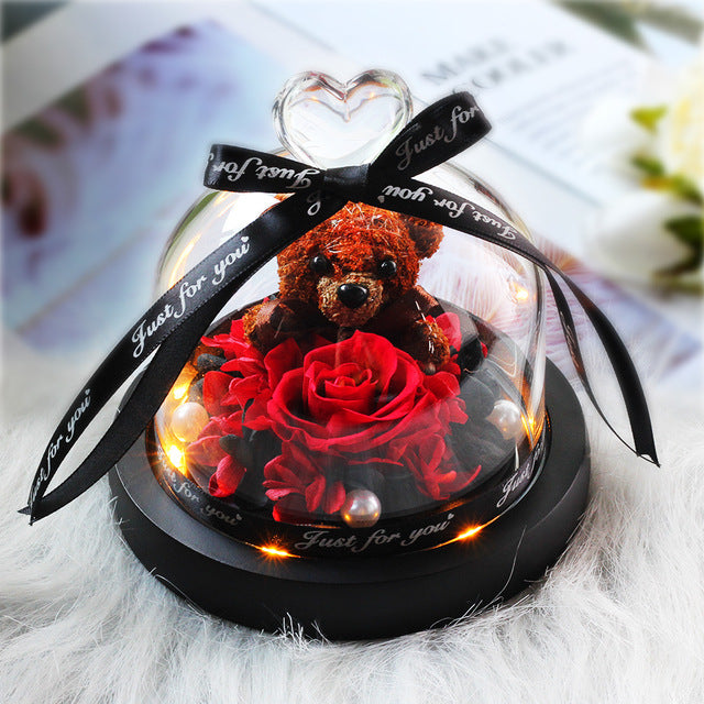 Valentine Day Decor Present Dried Flowers