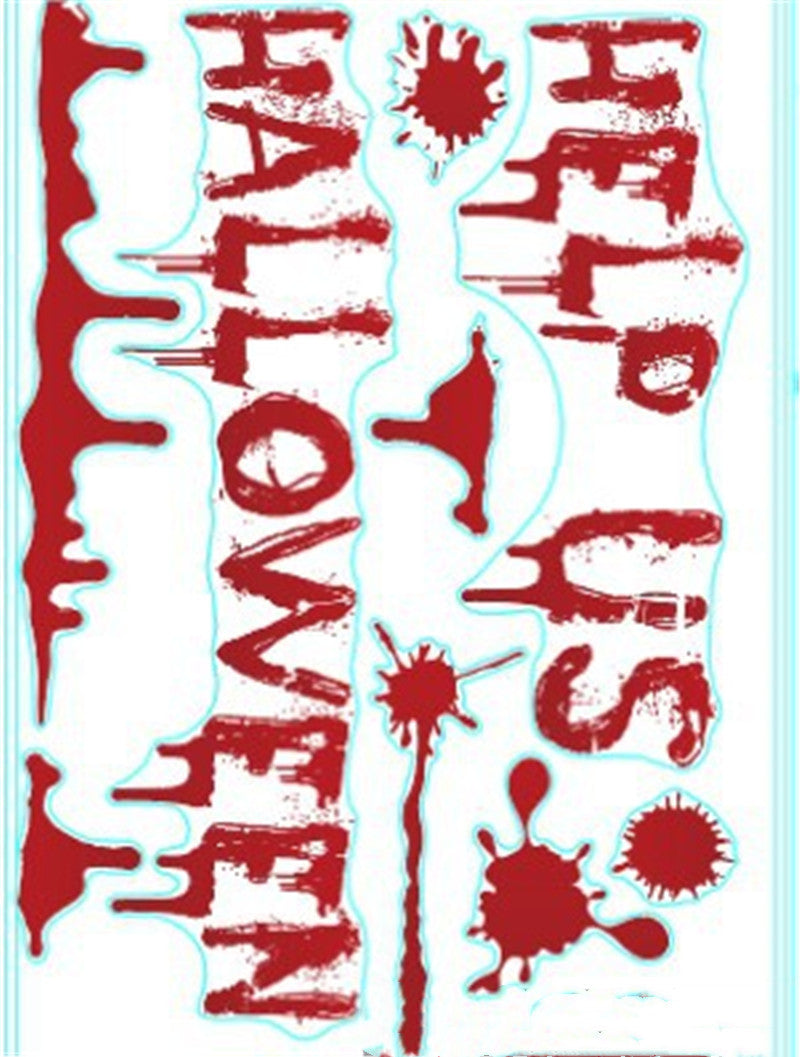 Halloween Bloodmark Wall Sticker Window Sticker, Halloween decorations items, Halloween costumes, Halloween masks, Halloween props, Halloween animatronics, Halloween inflatables, Halloween lights, Halloween fog machines, Halloween spider webs, Halloween lanterns, Halloween banners, Halloween streamers, Halloween tableware, Halloween centerpieces, Halloween party favors, Halloween yard stakes, Halloween tombstones, Halloween candles, Halloween wreaths, Halloween garlands
