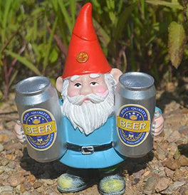 Drinking Beer Garden Gnomes Decoration Sofa Statue