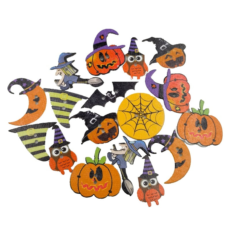 DIY White Background Painted Halloween Wood Chip Decoration Halloween Party Accessories, Pumpkin lanterns, Jack o Lanterns, Halloween Lights, Halloween Decoration Ornaments, Halloween inflatables, carved pumpkins, Halloween wreaths, Halloween Candles.