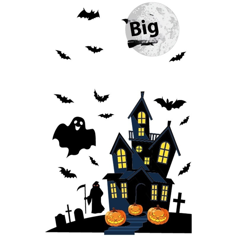 Halloween Decoration Haunted House Sticker Witch Ghost Bat Window Stickers, Halloween decorations items, Halloween costumes, Halloween masks, Halloween props, Halloween animatronics, Halloween inflatables, Halloween lights, Halloween fog machines, Halloween spider webs, Halloween lanterns, Halloween banners, Halloween streamers, Halloween tableware, Halloween centerpieces, Halloween party favors, Halloween yard stakes, Halloween tombstones, Halloween candles, Halloween wreaths, Halloween garlands
