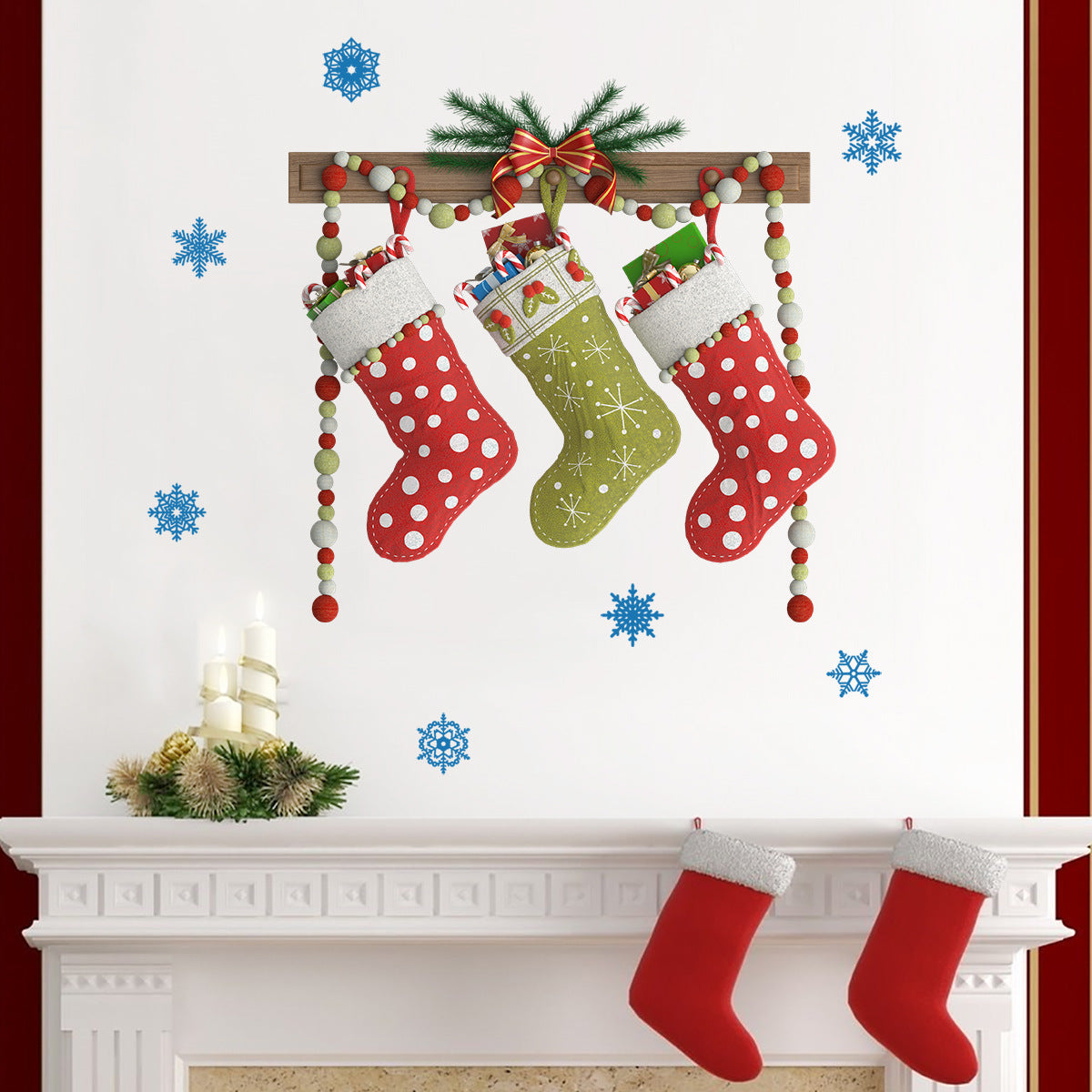 Creative Christmas Children's Room Background Decorative Stickers