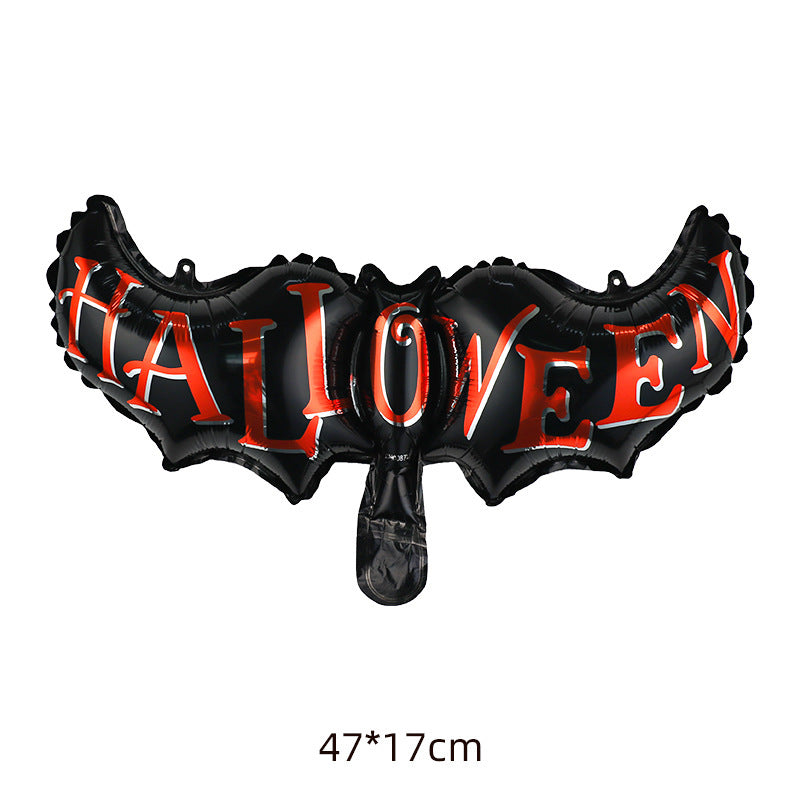 Halloween Decoration Arrangement Aluminum Film Balloons, Halloween decorations items, Halloween costumes, Halloween masks, Halloween props, Halloween animatronics, Halloween inflatables, Halloween lights, Halloween fog machines, Halloween spider webs, Halloween lanterns, Halloween banners, Halloween streamers, Halloween tableware, Halloween centerpieces, Halloween party favors, Halloween yard stakes, Halloween tombstones, Halloween candles, Halloween wreaths, Halloween garlands
