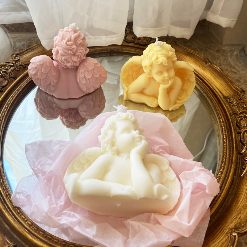 Three-dimensional Little Angel Sented Candle Mold