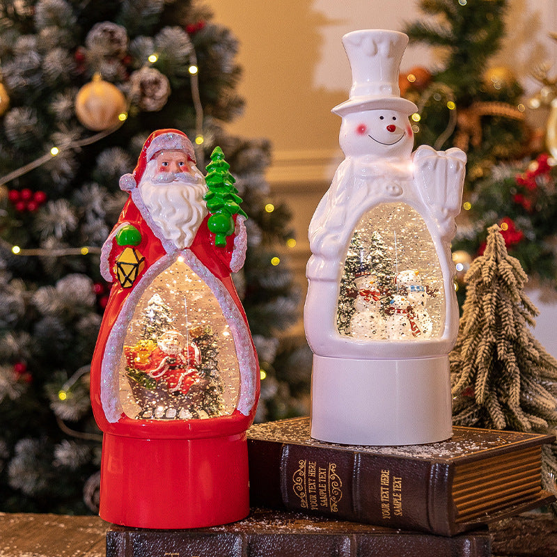 Christmas Music Box, Christmas Decoration Old Man Snowman Music Box Desktop Ambience Light, Holiday Ornaments, Christmas Decoration Items, Christmas Christmas Ornaments, Christmas Decoration Items, 