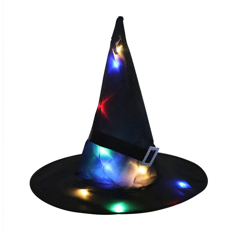 Halloween Decoration Witch Hat LED Lights Halloween Elf Ears Kids Home Party Decor Supplies Outdoor Tree Hanging, Halloween decorations items,  Halloween masks, Halloween props, Halloween animatronics, Halloween inflatables, Halloween lights, Halloween fog machines, Halloween spider webs, Halloween lanterns, Halloween banners, Halloween streamers, Halloween tableware, Halloween centerpieces, Halloween party favors, Halloween yard stakes, Halloween tombstones, Halloween candles, Halloween wreaths, Halloween
