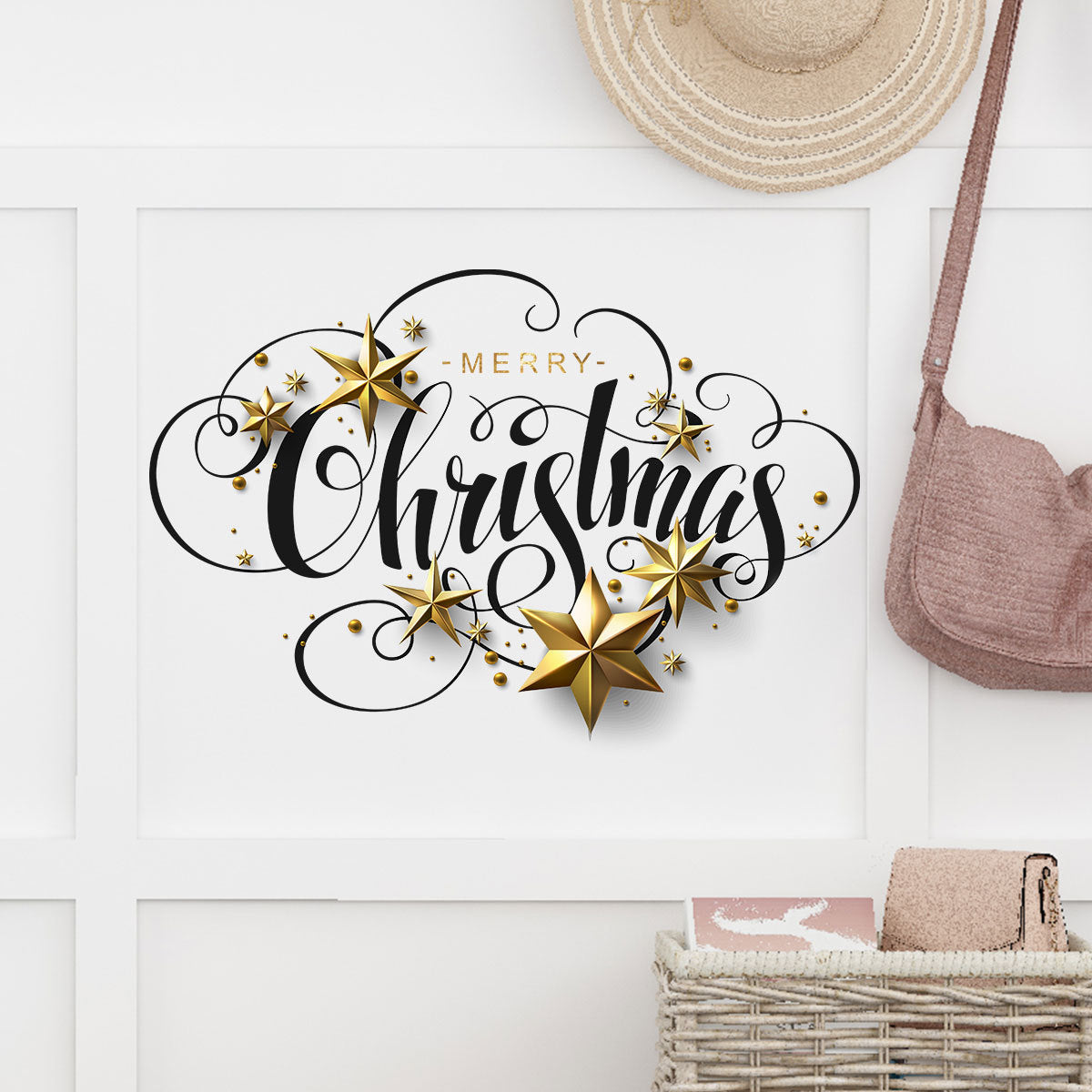 Christmas Wall Stickers Creative Background Wall Show Window Decoration