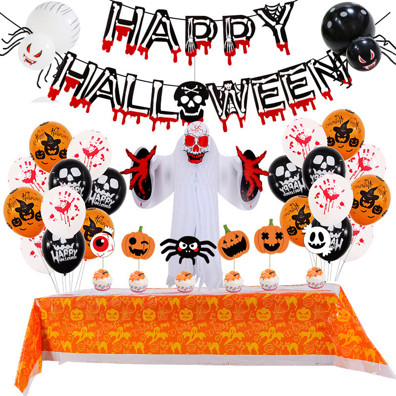 Halloween Balloon Set Blood Color Banner Ghost Package Ghost Festival Party Decoration, Halloween Banjo Skeleton Decoration, Halloween decorations items, Halloween costumes, Halloween masks, Halloween props, Halloween animatronics, Halloween inflatables, Halloween lights, Halloween fog machines, Halloween spider webs, Halloween lanterns, Halloween banners, Halloween streamers, Halloween tableware, Halloween centerpieces, Halloween party favors, Halloween yard stakes, Halloween tombstones, Halloween candles,