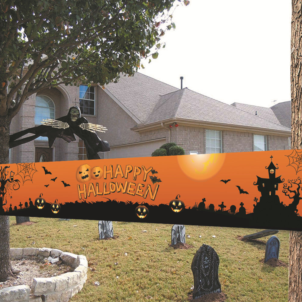 Halloween Banner Background Holiday Celebration Hanging Decoration