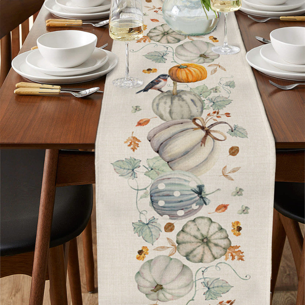 Home Fashion Waterproof Striped Printed Tablecloth