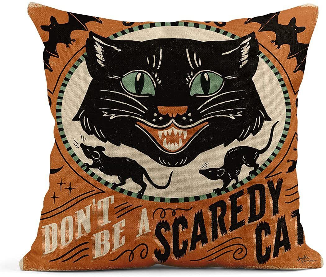 Halloween Pattern Decorative Back Cushion Cover