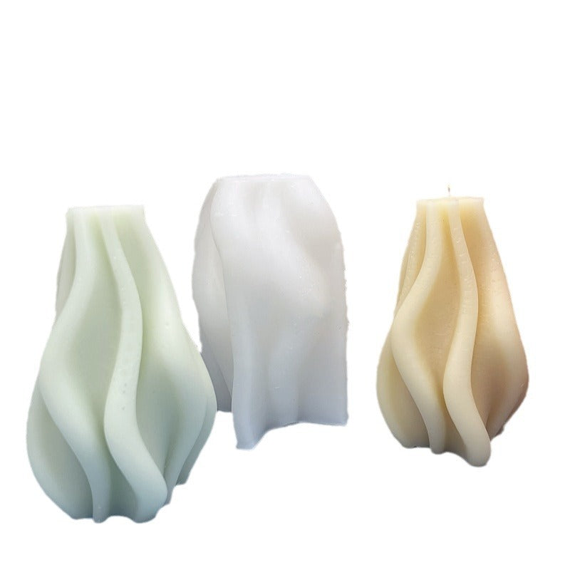 Irregular Shaped Column Silicone Mold Gypsum Creative Decoration Mold