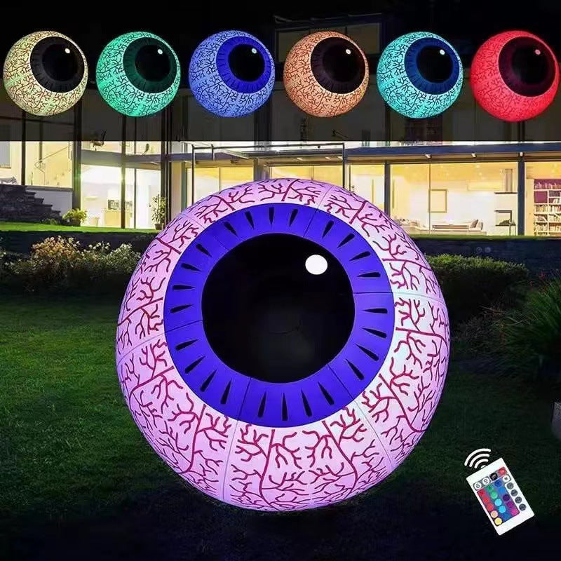 Halloween Inflatable Eye Ball LED Color Changing Remote Control Luminous Ball, Pumpkin lanterns, Jack o Lanterns, Halloween Lights, Halloween Decoration Ornaments, Halloween inflatables, carved pumpkins, Halloween wreaths, Halloween Candles.