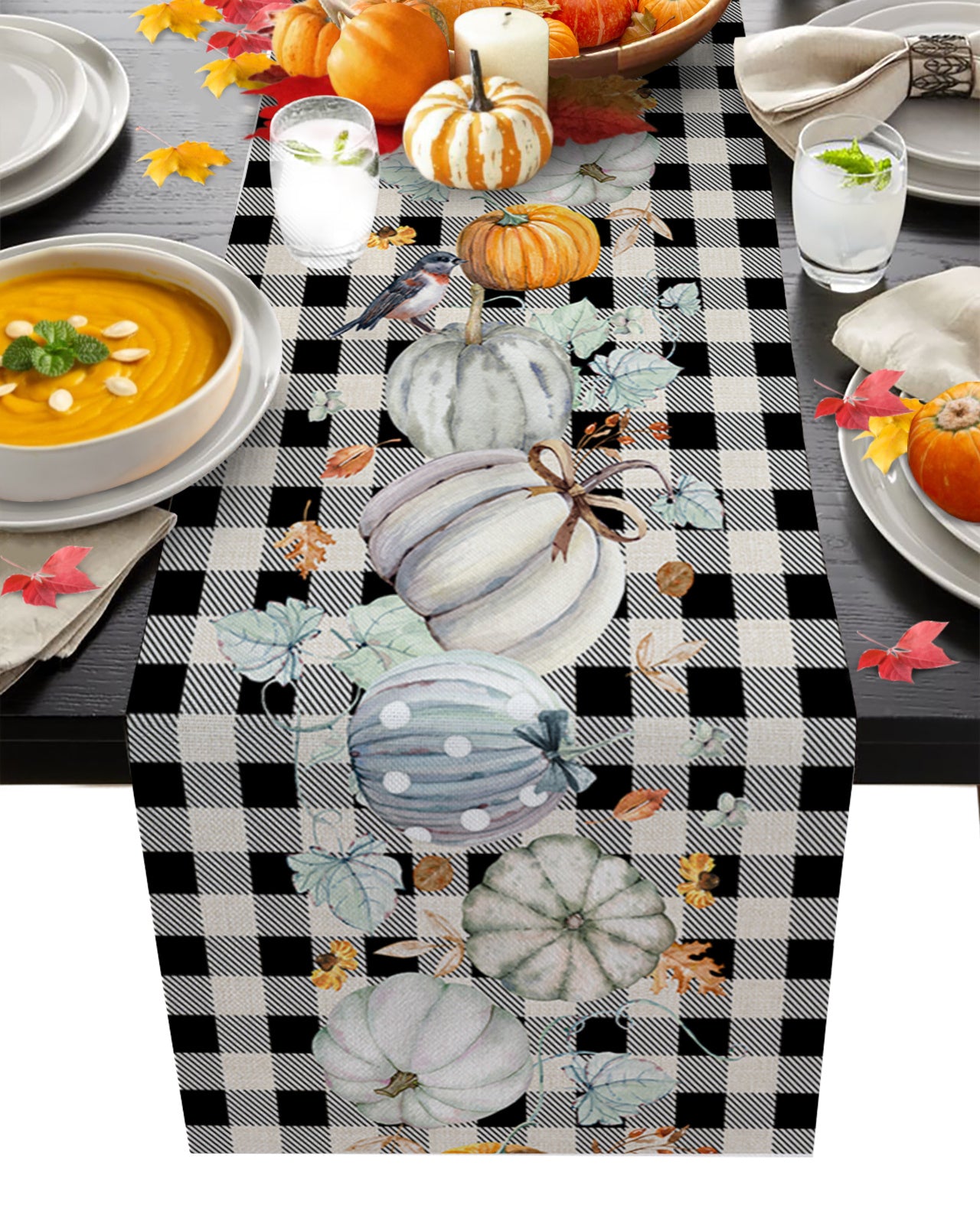 Home Fashion Waterproof Striped Printed Tablecloth