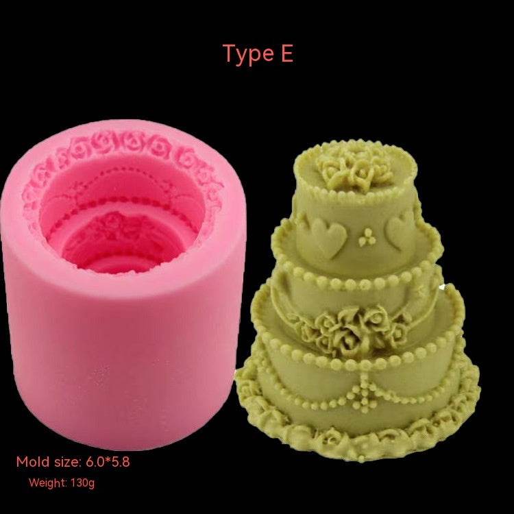 Chocolate Mousse Pastry Aromatherapy Candle Silicone Mold