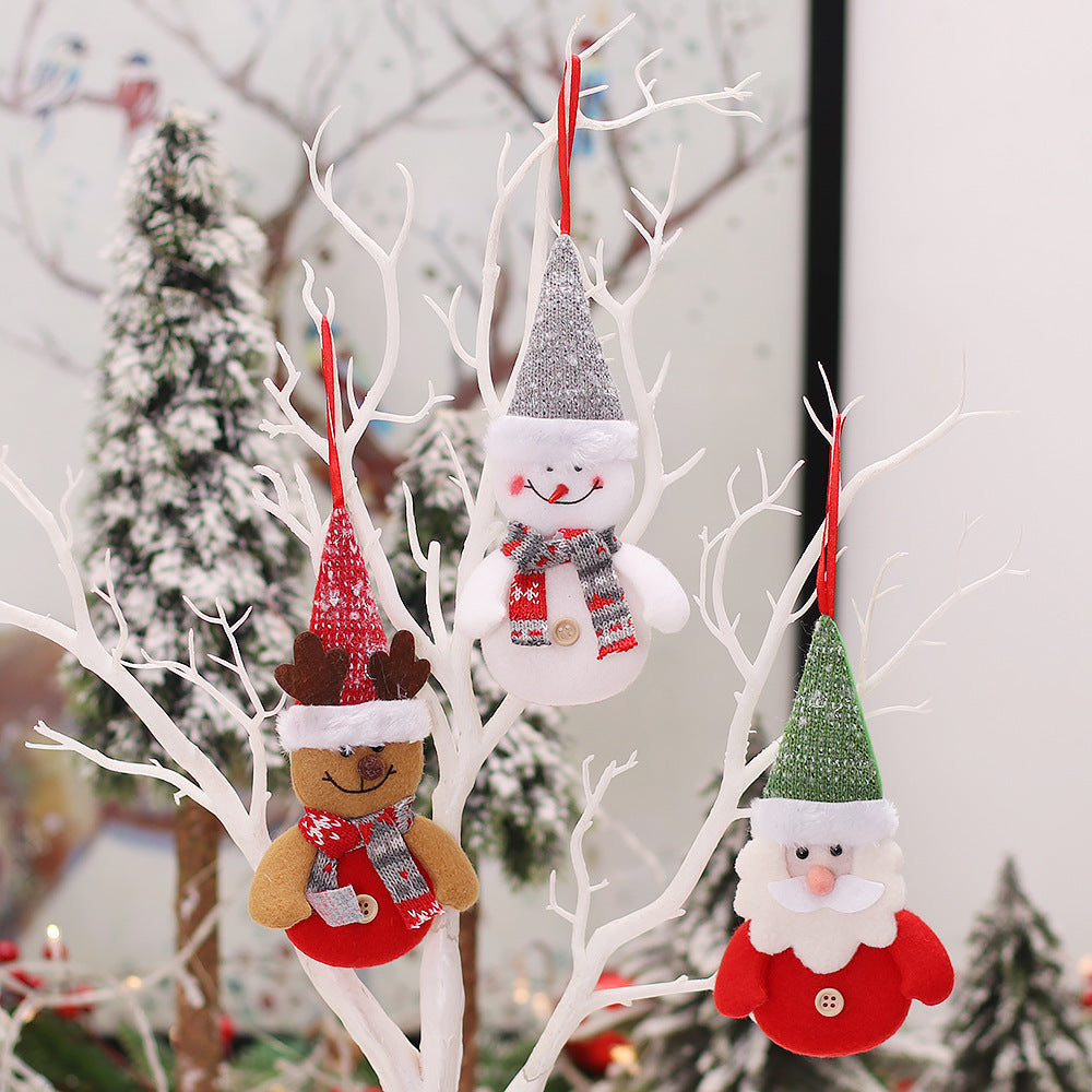 Christmas Decorations Christmas Tree Cartoon Doll Pendant