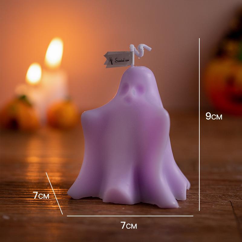 Halloween Little Ghost Aromatherapy Candle, Silicone candle molds, Christmas tree candle molds, Halloween pumpkin candle molds, Easter egg candle molds, Animal candle molds, Sea creature candle molds, Fruit candle molds, Geometric candle molds, Abstract candle molds, DIY candle making molds,