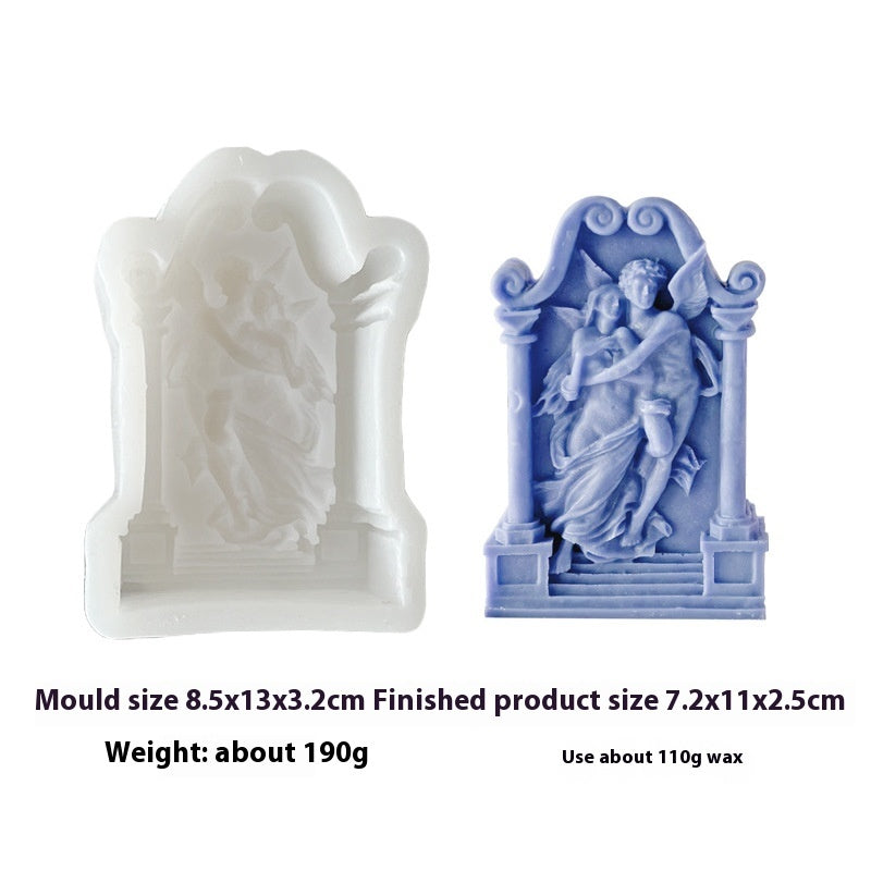 Angel Elf Aromatherapy Candle Ornaments Cake Silicone Baking Mold