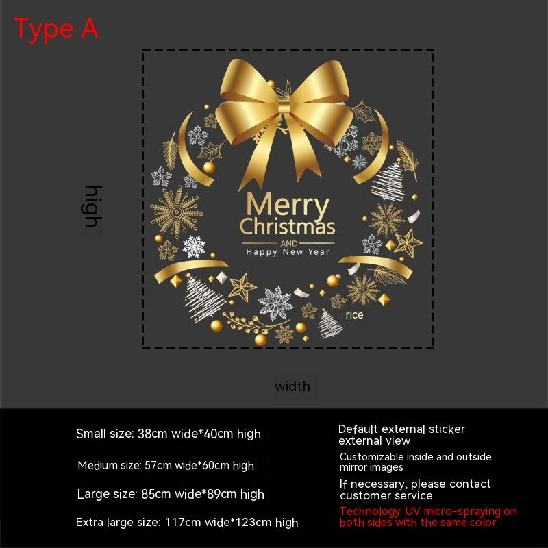 Decorative Stickers Jewelry Shop Layout Shopping Mall Christmas Garland