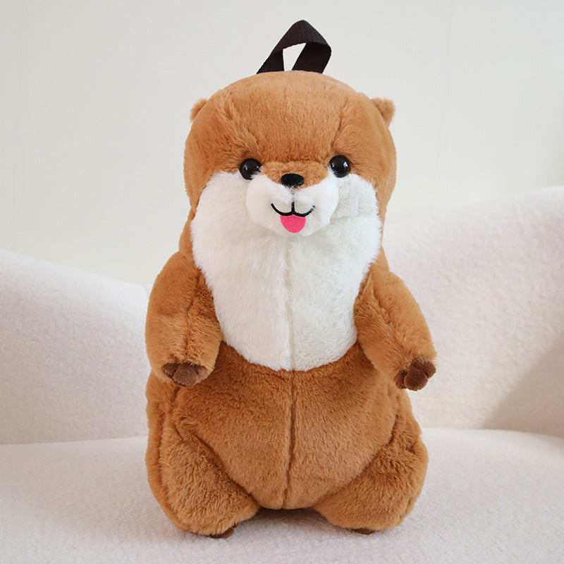 Boby Lovely Soft Cute Otter Backpack Stuffed Animals, stuffed animals, weighted stuffed animal, stuffed animal​, highland cow stuffed animal, Plush Toys, Soft Toys, Teddy Bear, plush​, plushies, Decognomes, Plush doll
