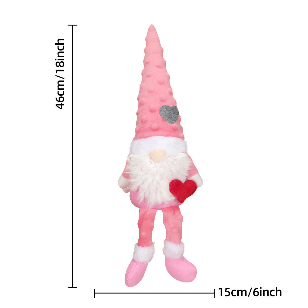 Valentine's Day Rudolf Faceless Doll Gift