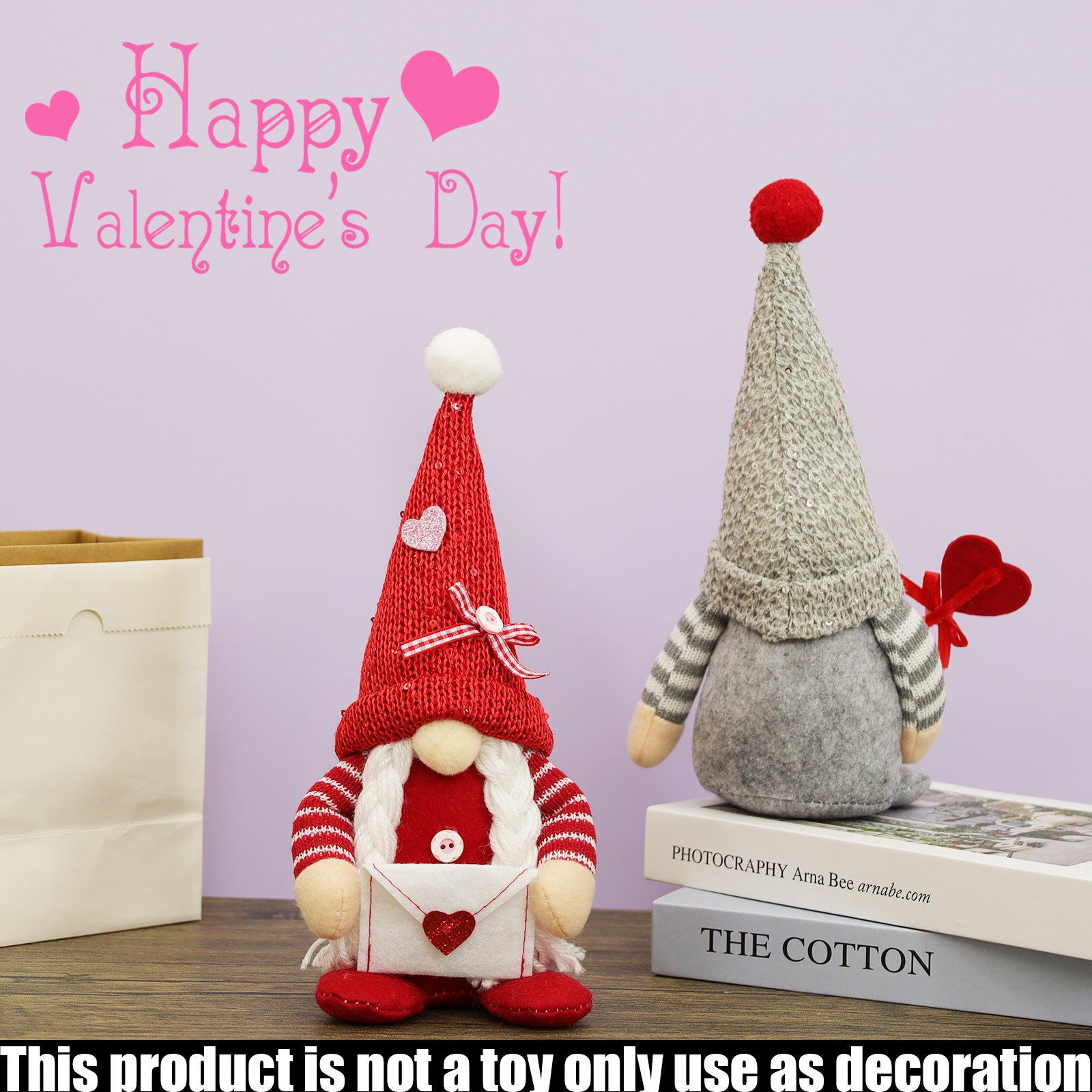 Valentine's Day Dwarf Nordic Faceless Doll Valentine's Day Rudolph Ornaments