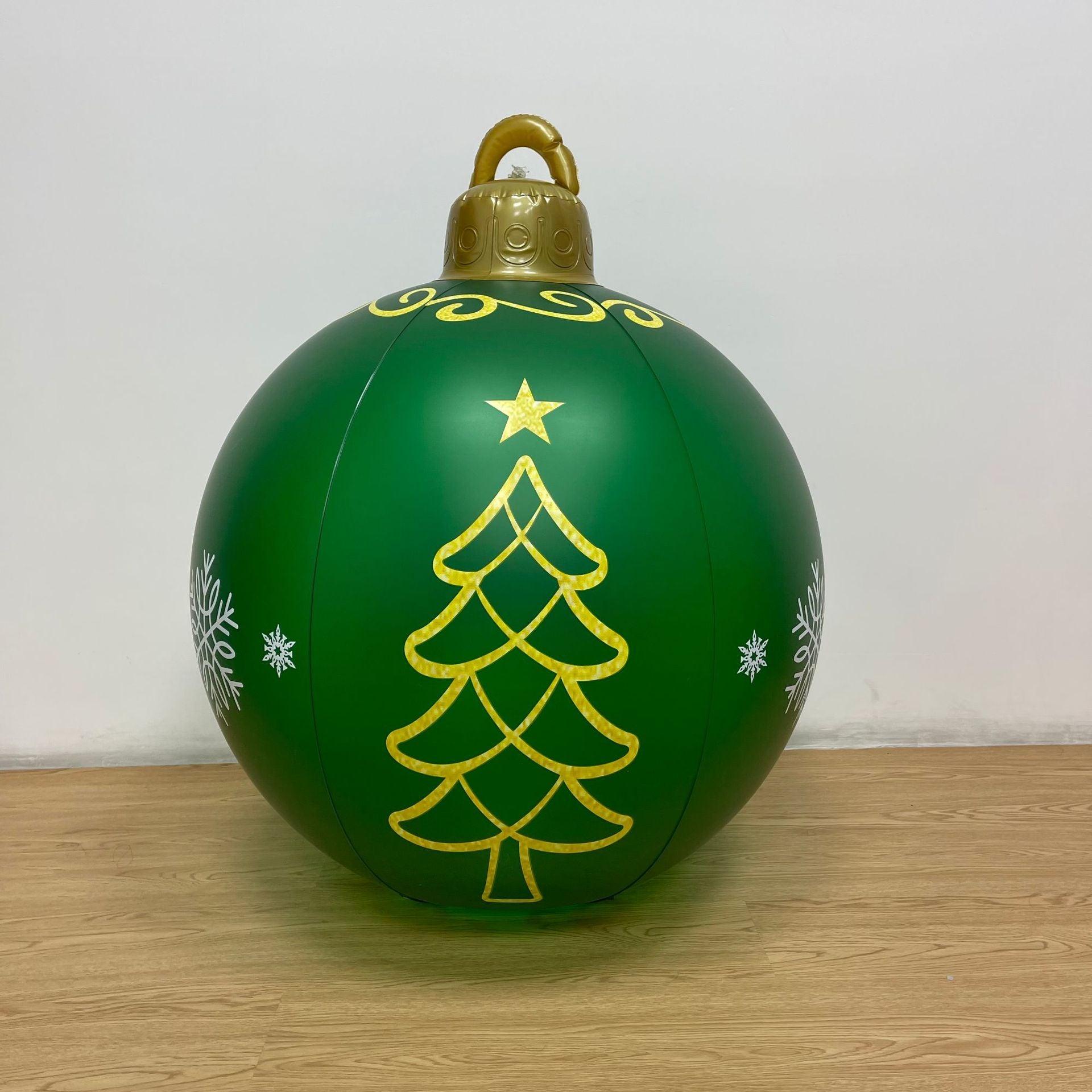 Christmas Inflatable Ball, Inflatable Christmas Decorating Ball LED Remote Control Luminous, Christmas Inflatable