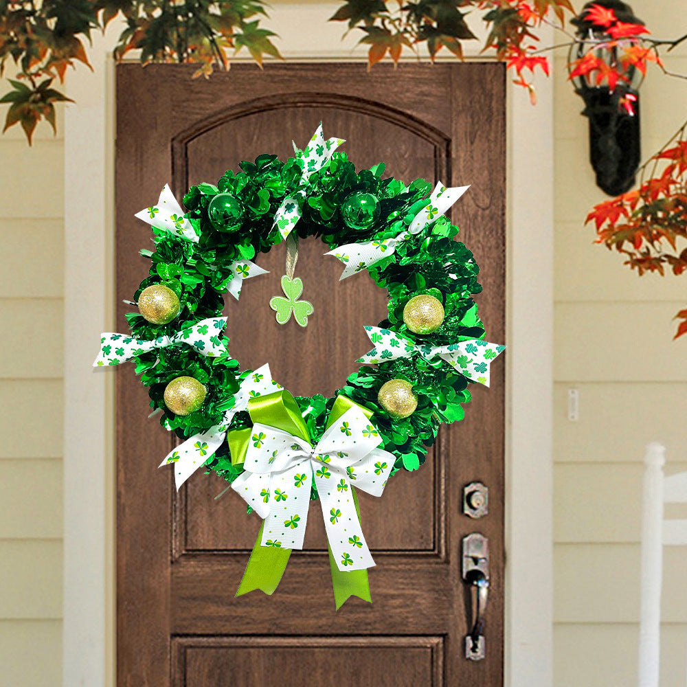 Irish Festival Bow Green Clover Garland St Patrick's Day Decorations, st patricks day decorations, st patricks day decor, st patrick's day decorations, st patrick day decorations, Irish Décor, irish ornaments, Decognomes, St. Patrick's Day Party Supplies, St. Patrick's Day Decorations: Shamrock, Irish & Leprechaun