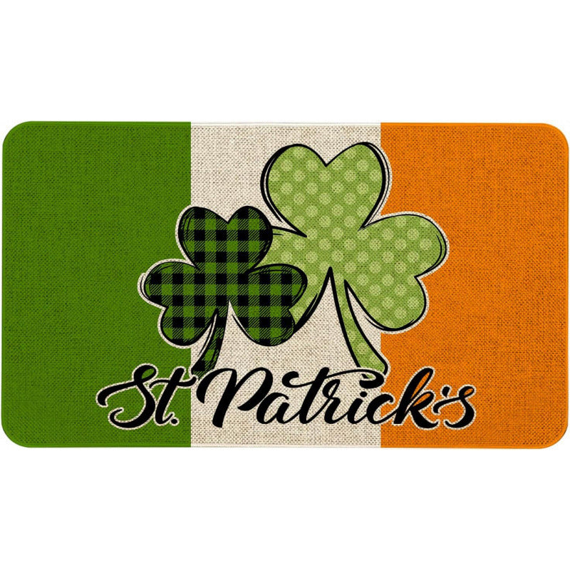 St Patrick's Day Door Entrance Decoration Non-slip Easy-care Foot Mat, st patricks day decorations, st patricks day decor, st patrick's day decorations, st patrick day decorations, Irish Décor, irish ornaments, Decognomes, St. Patrick's Day Party Supplies, St. Patrick's Day Decorations: Shamrock, Irish & Leprechaun