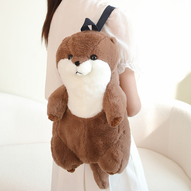 Boby Lovely Soft Cute Otter Backpack Stuffed Animals, stuffed animals, weighted stuffed animal, stuffed animal​, highland cow stuffed animal, Plush Toys, Soft Toys, Teddy Bear, plush​, plushies, Decognomes, Plush doll
