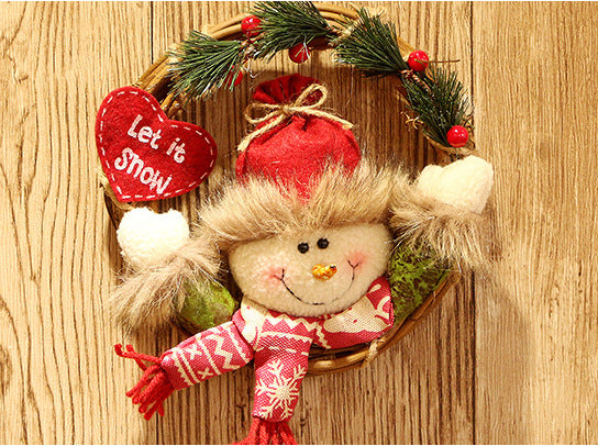 Christmas Decorations Doll Vine Ring Pendant