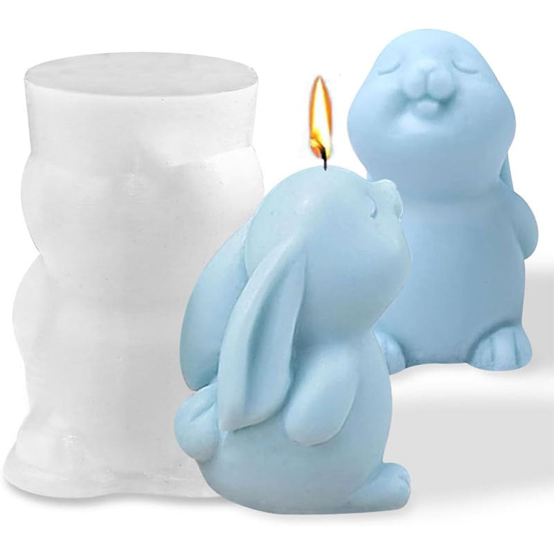 Easter Diy Homemade Bunny Aromatherapy Candle Mould, Silicone candle molds, Christmas tree candle molds, Halloween pumpkin candle molds, Easter egg candle molds, Animal candle molds, Sea creature candle molds, Fruit candle molds, Geometric candle molds, Abstract candle molds, DIY candle making molds,