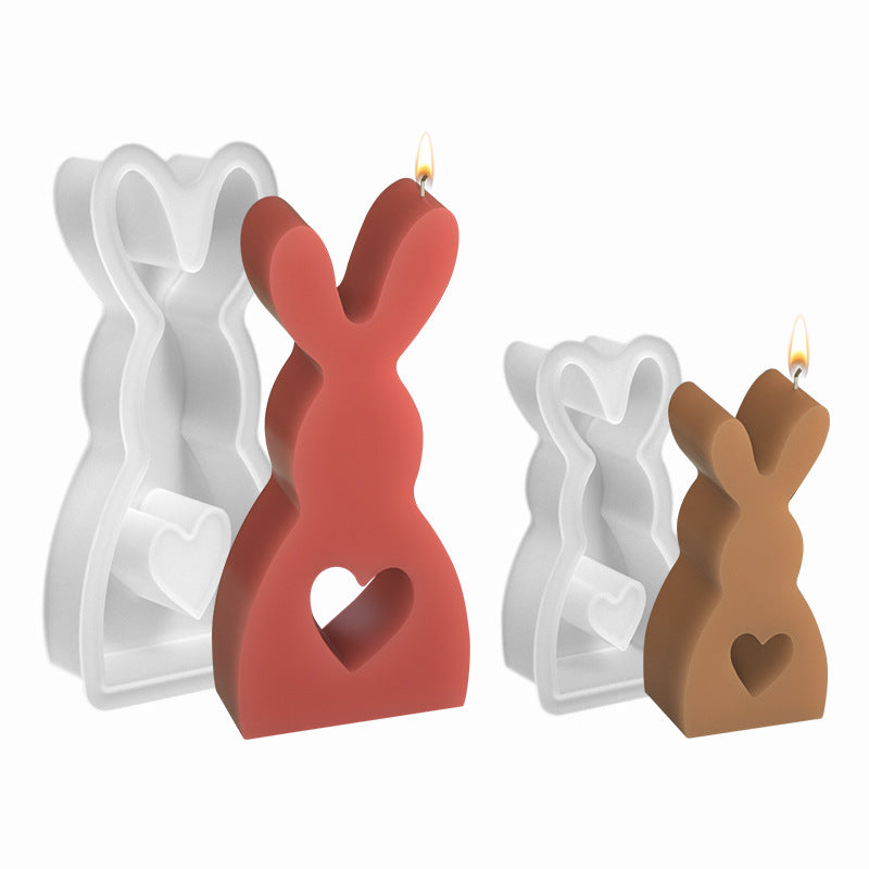 DIY Crystal Glue Easter Decoration Rabbit Silicone Mold