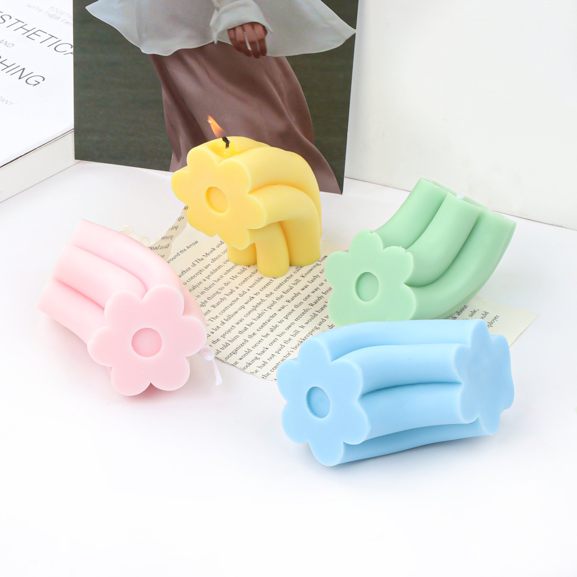 Arch Bridge Flower Candle Mould