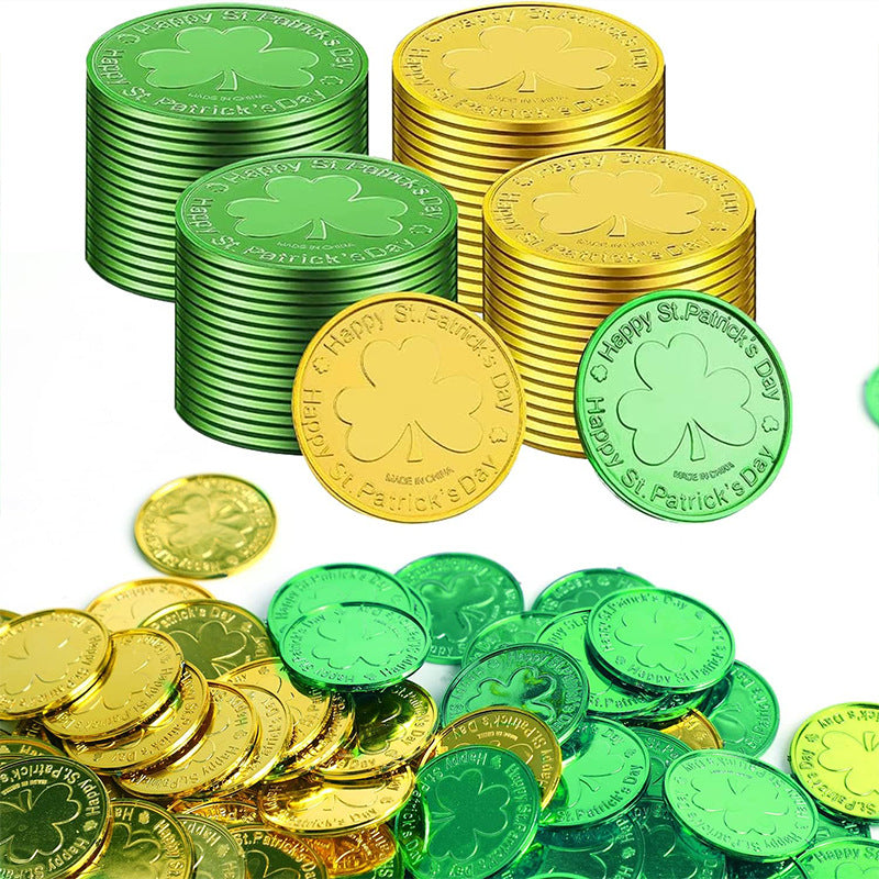 Saint Patrick Irish Day Lucky Coin Clover Coin Prop Decoration, st patricks day decorations, st patricks day decor, st patrick's day decorations, st patrick day decorations, Irish Décor, irish ornaments, Decognomes, St. Patrick's Day Party Supplies, St. Patrick's Day Decorations: Shamrock, Irish & Leprechaun
