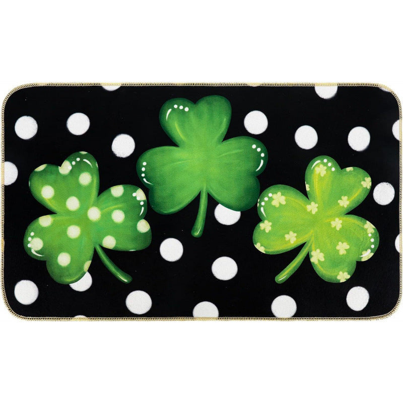 St Patrick's Day Door Entrance Decoration Non-slip Easy-care Foot Mat, st patricks day decorations, st patricks day decor, st patrick's day decorations, st patrick day decorations, Irish Décor, irish ornaments, Decognomes, St. Patrick's Day Party Supplies, St. Patrick's Day Decorations: Shamrock, Irish & Leprechaun