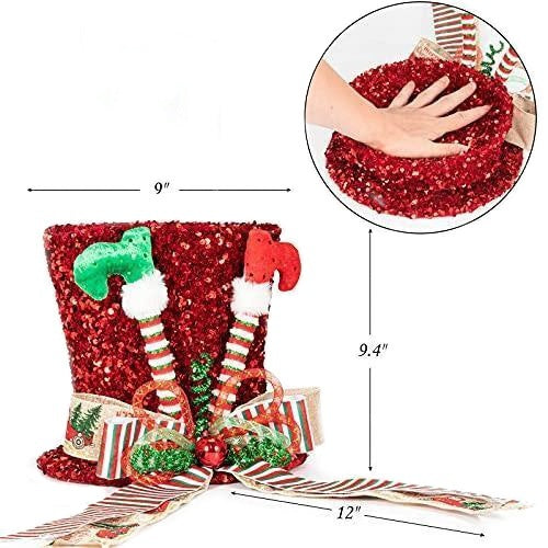Christmas Tree Top Hat Red Laiquendi Leg Decoration Supplies