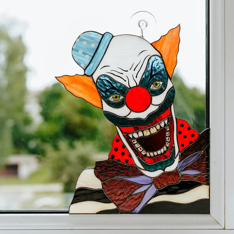 Halloween Window Clown Ornaments