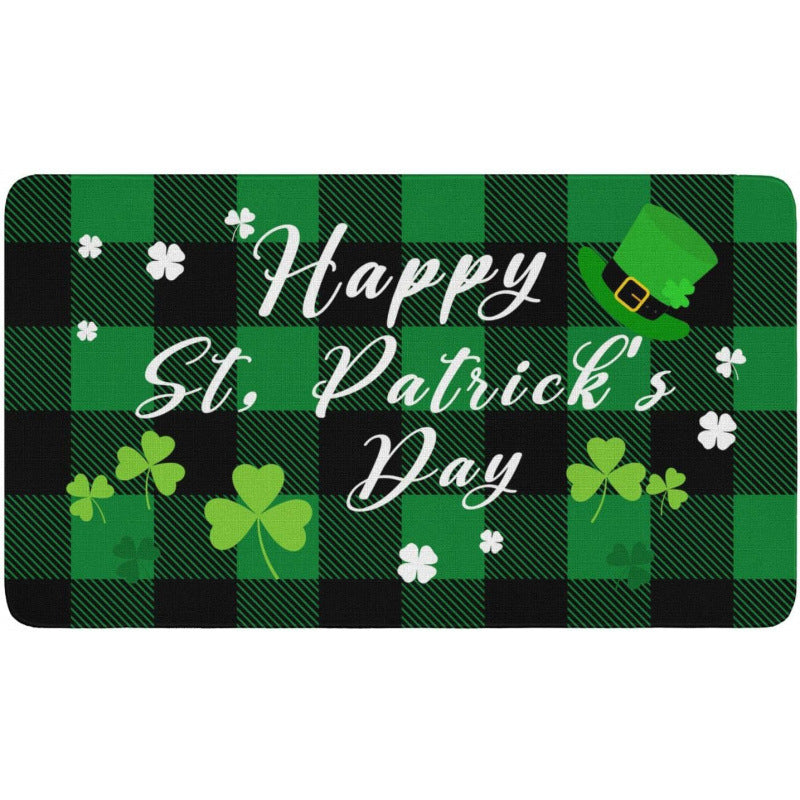 St Patrick's Day Door Entrance Decoration Non-slip Easy-care Foot Mat, st patricks day decorations, st patricks day decor, st patrick's day decorations, st patrick day decorations, Irish Décor, irish ornaments, Decognomes, St. Patrick's Day Party Supplies, St. Patrick's Day Decorations: Shamrock, Irish & Leprechaun