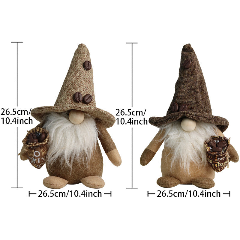 Fashion Coffee Gnome Bean Rudolf Doll Decoration, Coffee gnomes, Barista gnomes, Espresso gnomes, Latte gnomes, Cappuccino gnomes, Coffee mug gnomes, Coffee bean gnomes, Coffee shop gnomes, Cafe gnomes, Rustic gnomes, Happy coffee gnomes, Coffee lover gnomes, Coffee break gnomes,