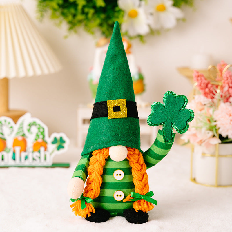 New Green Leaf Festival Decoration Doll